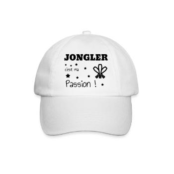 jongleur / jonglerie / jongleuse / cirque - Casquette classique - blanc/blanc - Devant