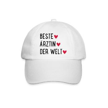 Ärztin - Baseballkappe - Weiß/Weiß - Vorne