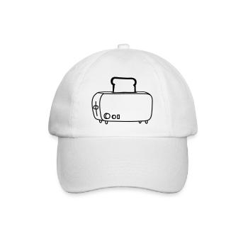 grille-pain cool - Casquette classique - blanc/blanc - Devant