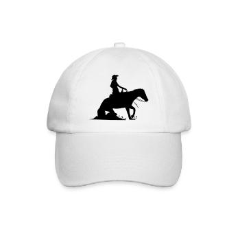 Equestrian Western Riding - Reining - Baseball Cap - white/white - Front
