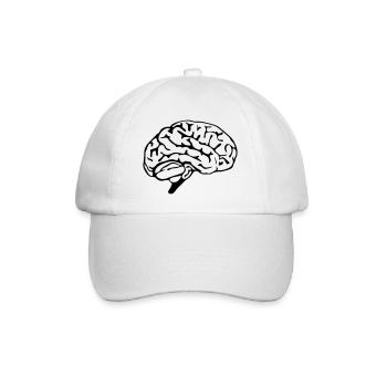 brain design - Baseballkappe - Weiß/Weiß - Vorne