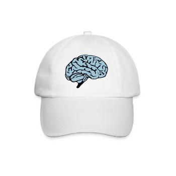 brain design - Baseballkappe - Weiß/Weiß - Vorne