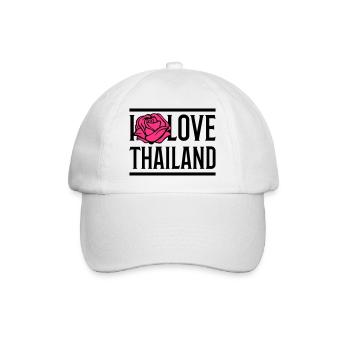 i love thailand - Baseballkappe - Weiß/Weiß - Vorne