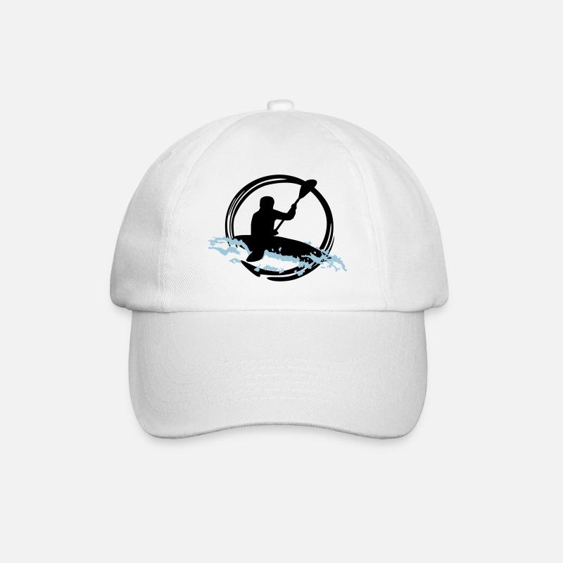 Wildwasser Kajak - Baseballkappe - Weiß/Weiß