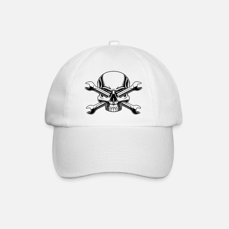 réglage mécanique du crâne - Casquette classique - blanc/blanc