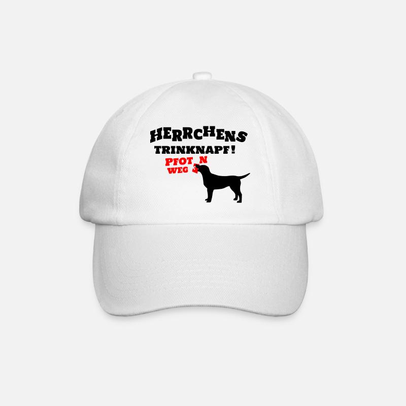 Herrchens Trinknapf ! - Baseballkappe - Weiß/Weiß