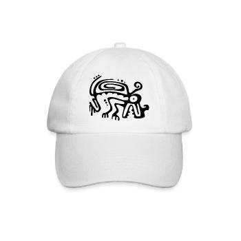 Mythologie Religion Azteken Symbol Geschenk Maya - Baseballkappe - Weiß/Weiß - Vorne