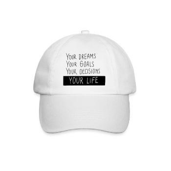 Your life - Baseball Cap - white/white - Front