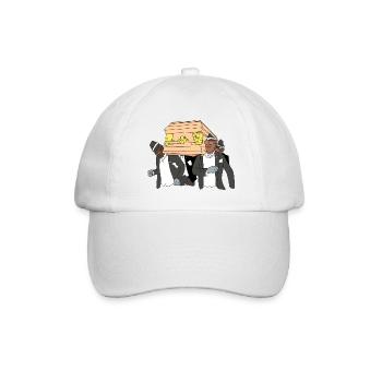 MEME COFFIN funeral dance guys - Baseball Cap - white/white - Front