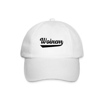 Weinheim Woinem mit Unterstrich - Baseballkappe - Weiß/Weiß - Vorne