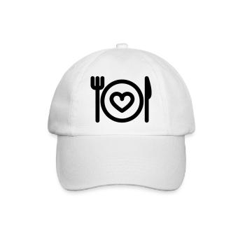 Illustration de flore exotique dans des tons pastel - Casquette classique - blanc/blanc - Devant