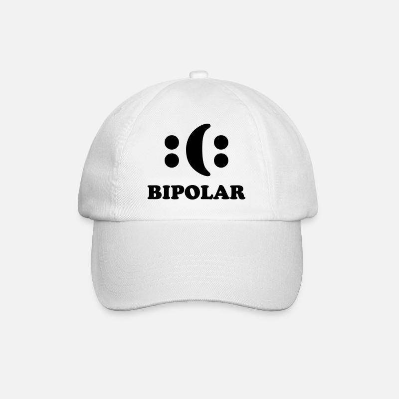 Bipolar - Baseballkappe - Weiß/Weiß