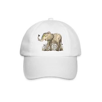 l'éléphant - Casquette classique - blanc/blanc - Devant