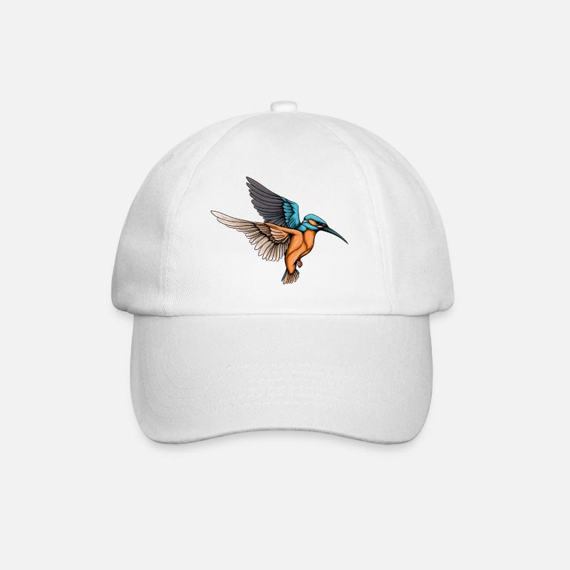Eisvogel - Baseballkappe - Weiß/Weiß
