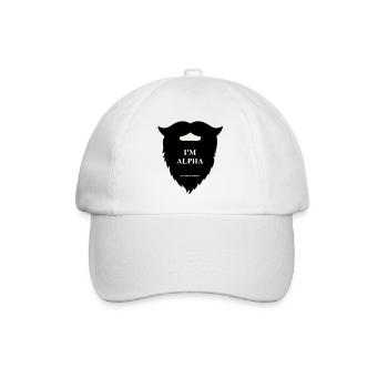 Alpha Bart! - Baseballkappe - Weiß/Weiß - Vorne