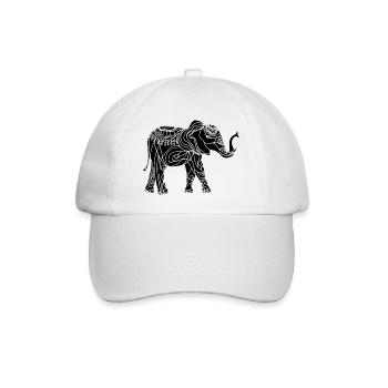 l'éléphant - Casquette classique - blanc/blanc - Devant