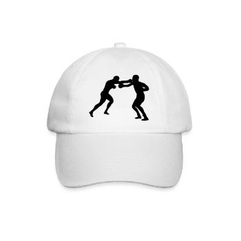 Combat de boxe - Casquette classique - blanc/blanc - Devant