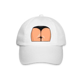 fesse fesses cul popotin sexy bikini fille femme - Casquette classique - blanc/blanc - Devant