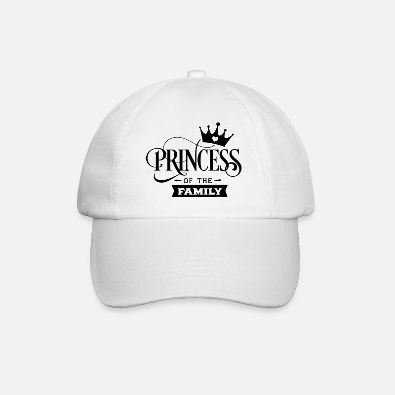 Prinzessin - Baseballkappe - Weiß/Weiß