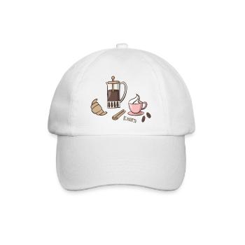 petit déjeuner - Casquette classique - blanc/blanc - Devant