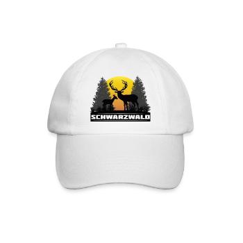 schwarzwald - Baseballkappe - Weiß/Weiß - Vorne