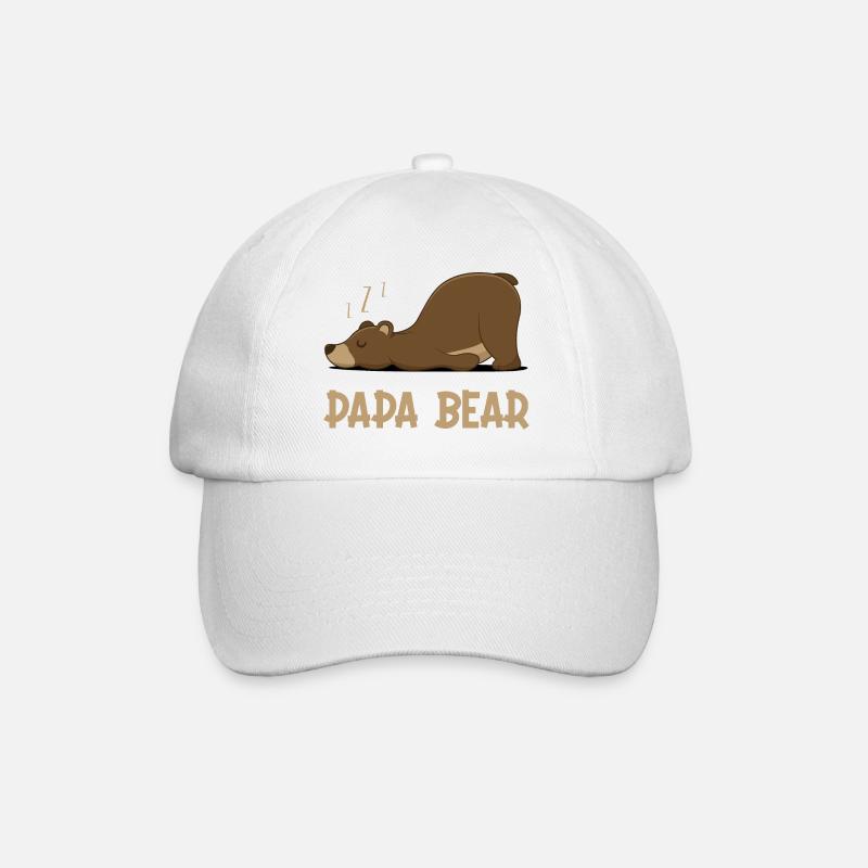 Papa Bear - Baseballkappe - Weiß/Weiß