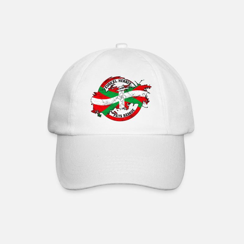 Ikurriña, drapeau du pays Basque - Casquette classique - blanc/blanc