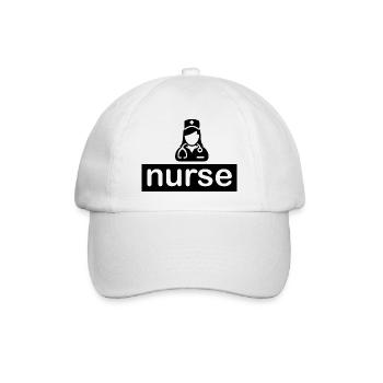 Nurse Krankenschwester Doktor - Baseballkappe - Weiß/Weiß - Vorne