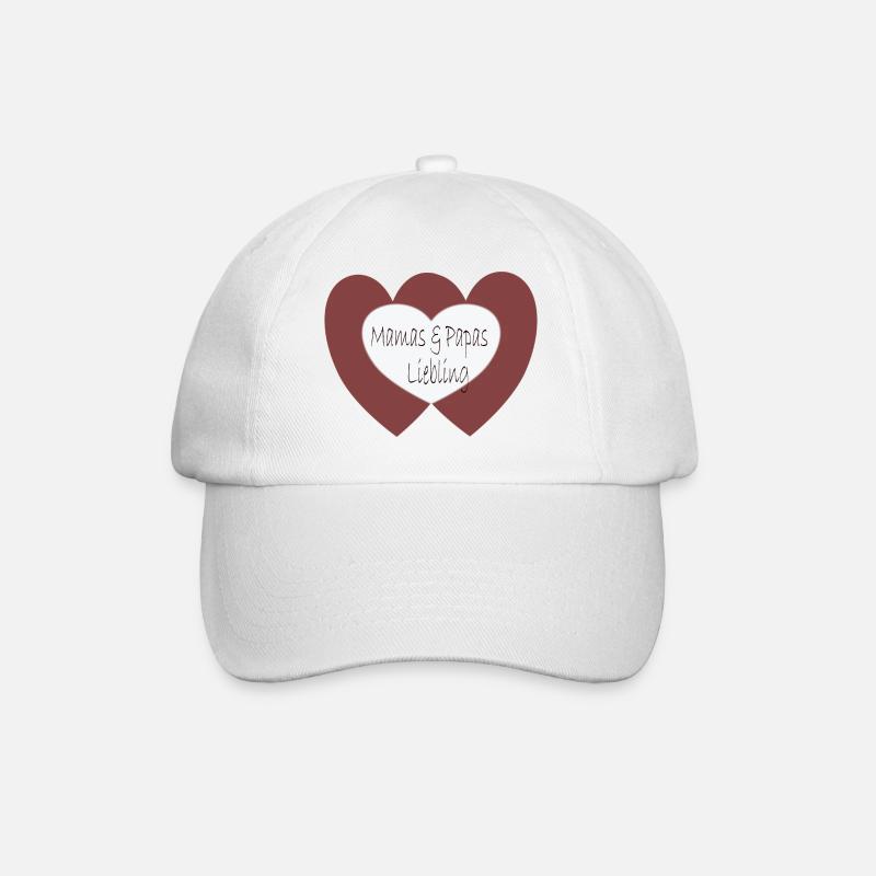 Mamas und Papas Liebling - Baseballkappe - Weiß/Weiß