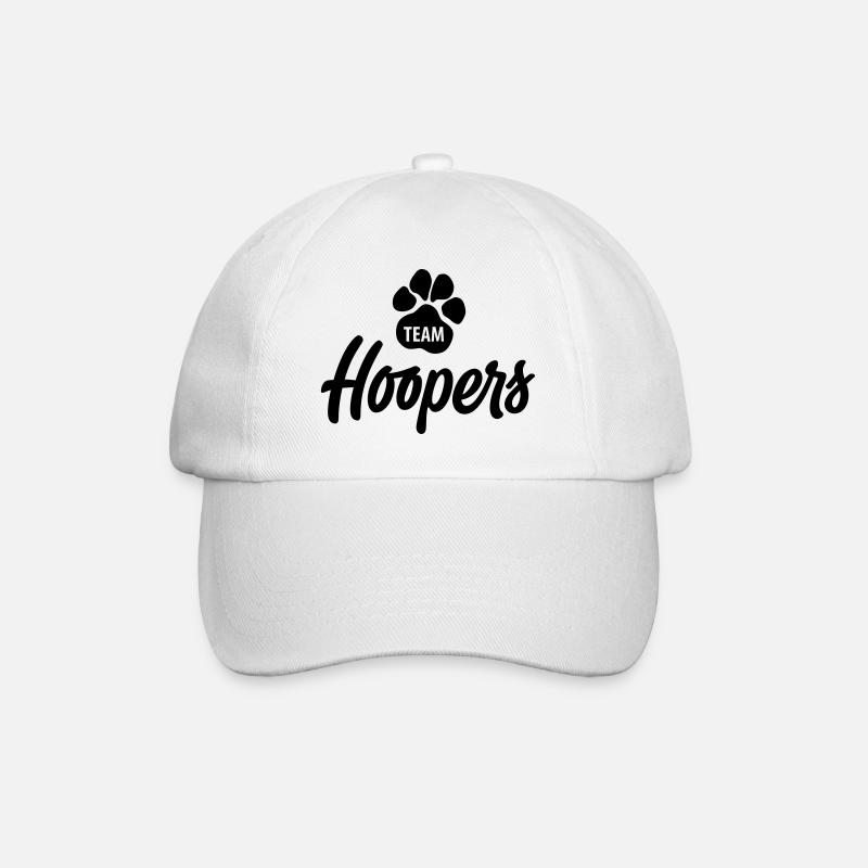 Team Hoopers Agility Hundesport - Baseballkappe - Weiß/Weiß