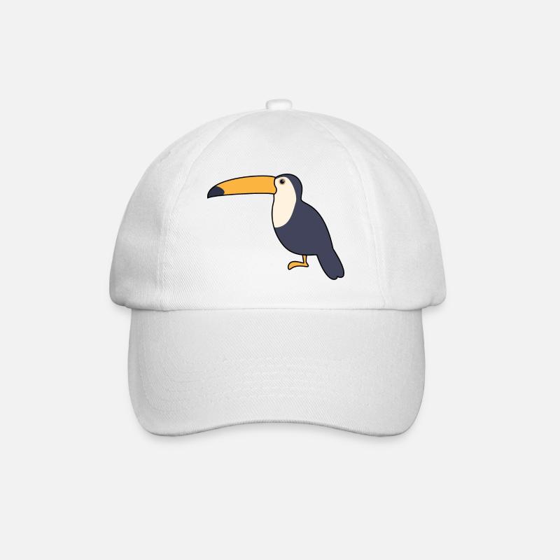 Tukan - Baseballkappe - Weiß/Weiß