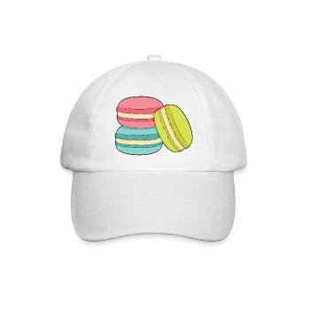 Macarons - Casquette classique - blanc/blanc - Devant