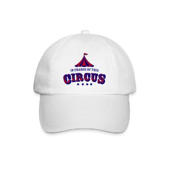 Boss of this circus - Baseball Cap - white/white - Front