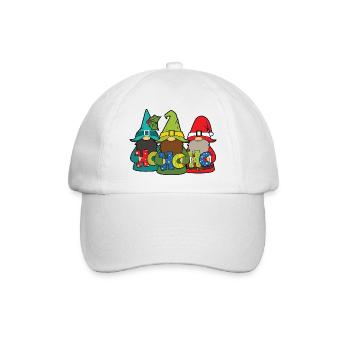Ho Ho Ho Gnome - Baseball Cap - white/white - Front