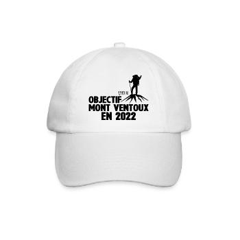 Mont Ventoux 2022 Cycliste Montagne Randonnée - Casquette classique - blanc/blanc - Devant