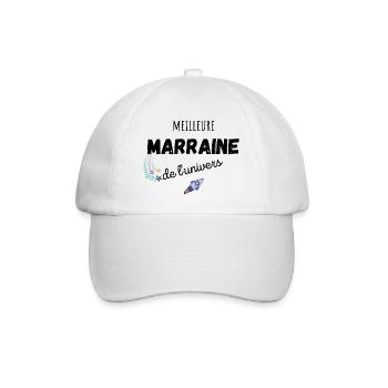 meilleure marraine de l'univers cadeau marraine - Casquette classique - blanc/blanc - Devant