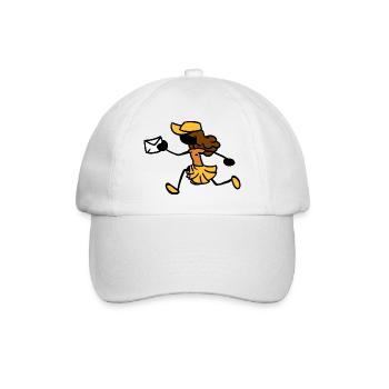 Postman Postwoman Courier - Baseball Cap - white/white - Front