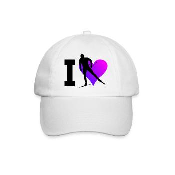 Classique masculine de patinage de fond - Casquette classique - blanc/blanc - Devant
