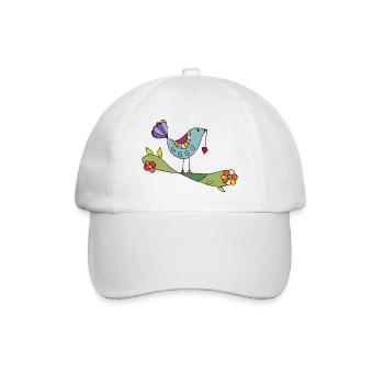 Oiseau - Casquette classique - blanc/blanc - Devant