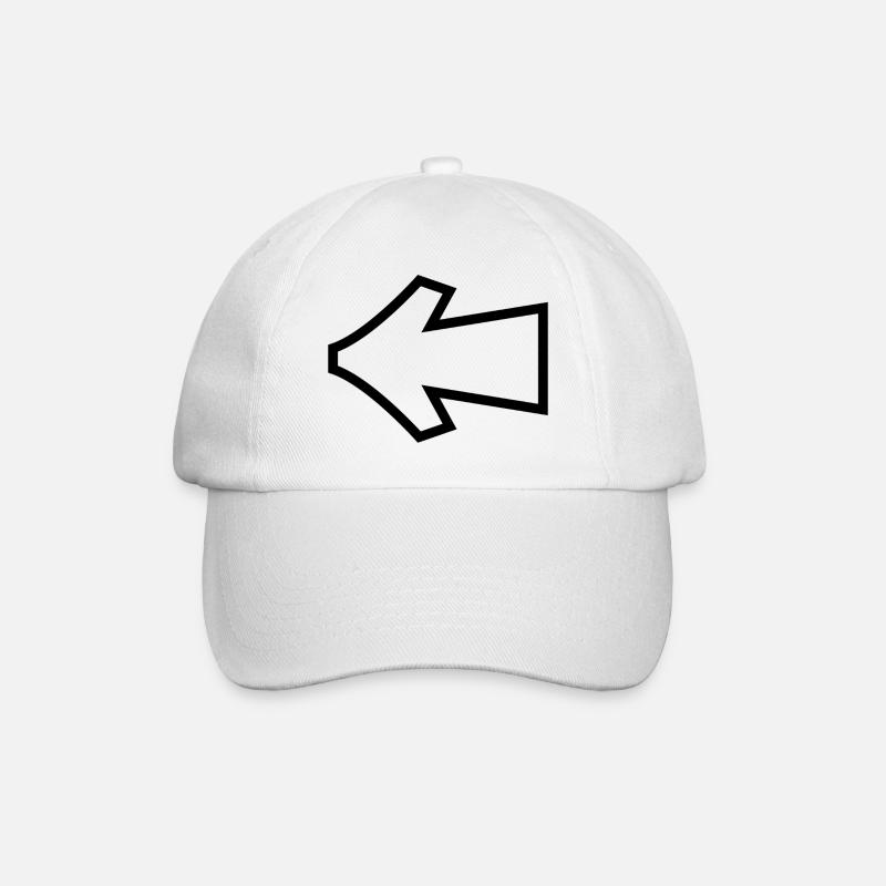 Graffiti arrow tag - Baseball Cap - white/white