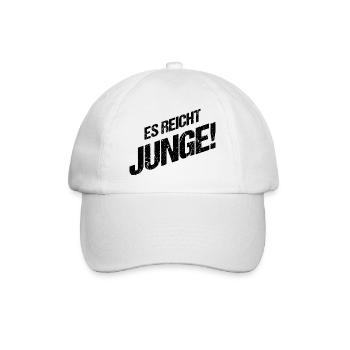 Es reicht Junge - Baseballkappe - Weiß/Weiß - Vorne