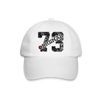 53. GEBURTSTAG 53 JAHRE ORIGINAL 1973 - Baseballkappe - Weiß/Weiß - Vorne