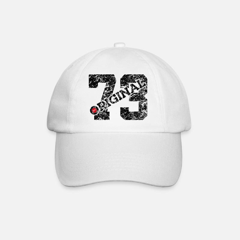 53. GEBURTSTAG 53 JAHRE ORIGINAL 1973 - Baseballkappe - Weiß/Weiß