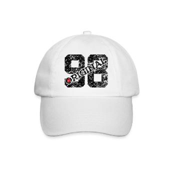 28TH BIRTHDAY 28 YEARS ORIGINAL 1998 - Baseball Cap - white/white - Front
