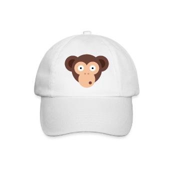 Monkey Ape - Baseball Cap - white/white - Front