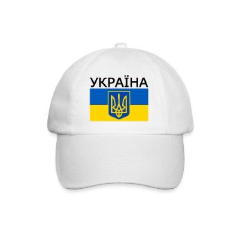 Ukraine - Baseball Cap - white/white - Front