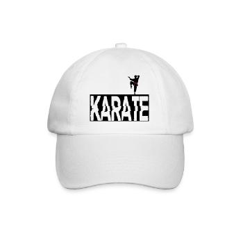 Karate - Baseballkappe - Weiß/Weiß - Vorne