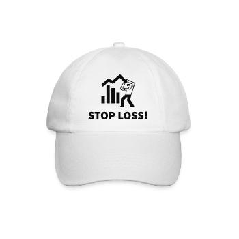 Stop Loss! Réalisez la perte! Rappel du trader - Casquette classique - blanc/blanc - Devant