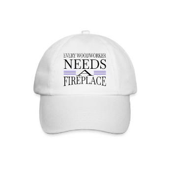 apprentice forest work construction carpenter - Baseballkappe - Weiß/Weiß - Vorne
