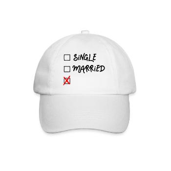 Single Relationship Status Customize Design Yourself - Baseball Cap - white/white - Front